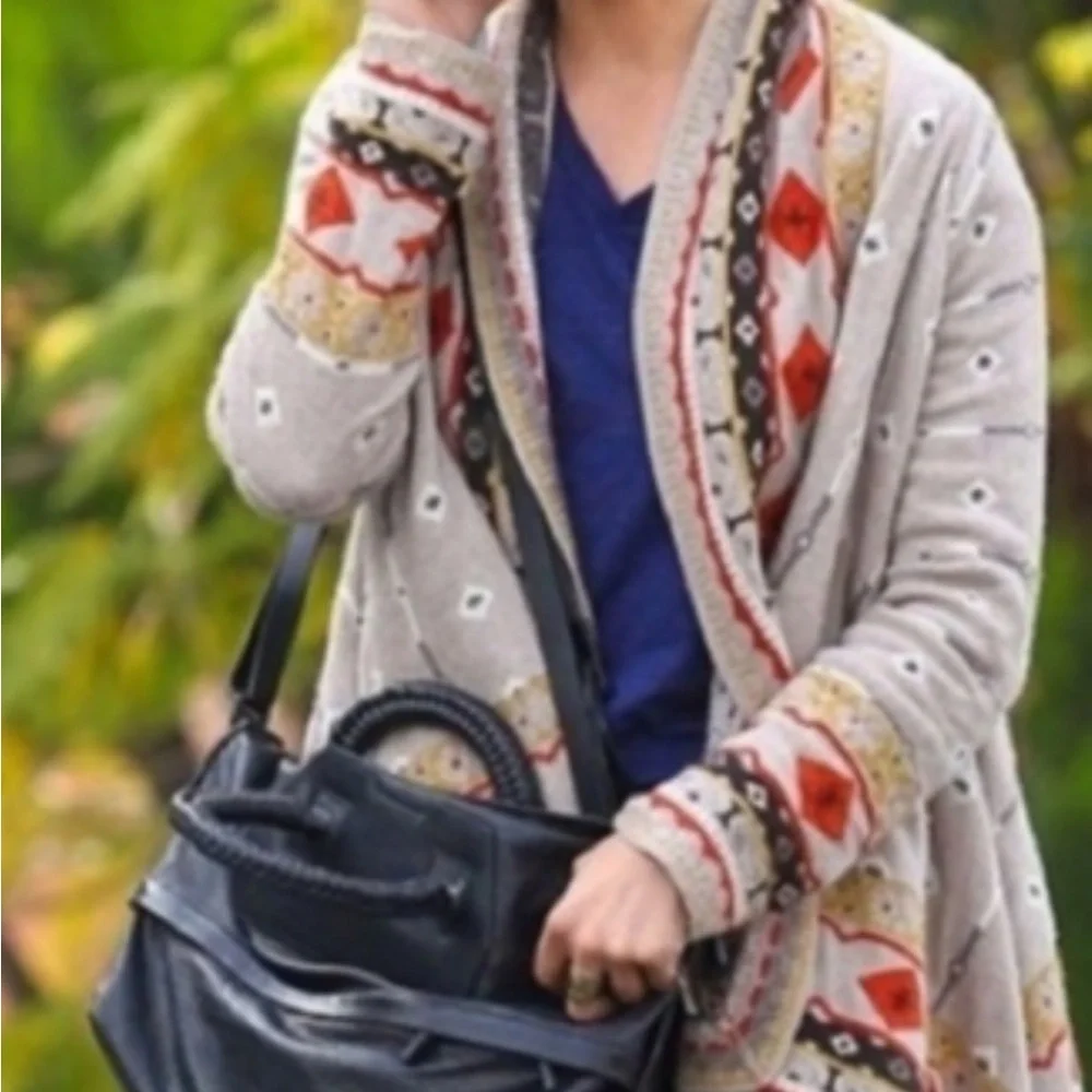 Sparrow Multicolor Patterned Cardigan - Picture 2 of 6